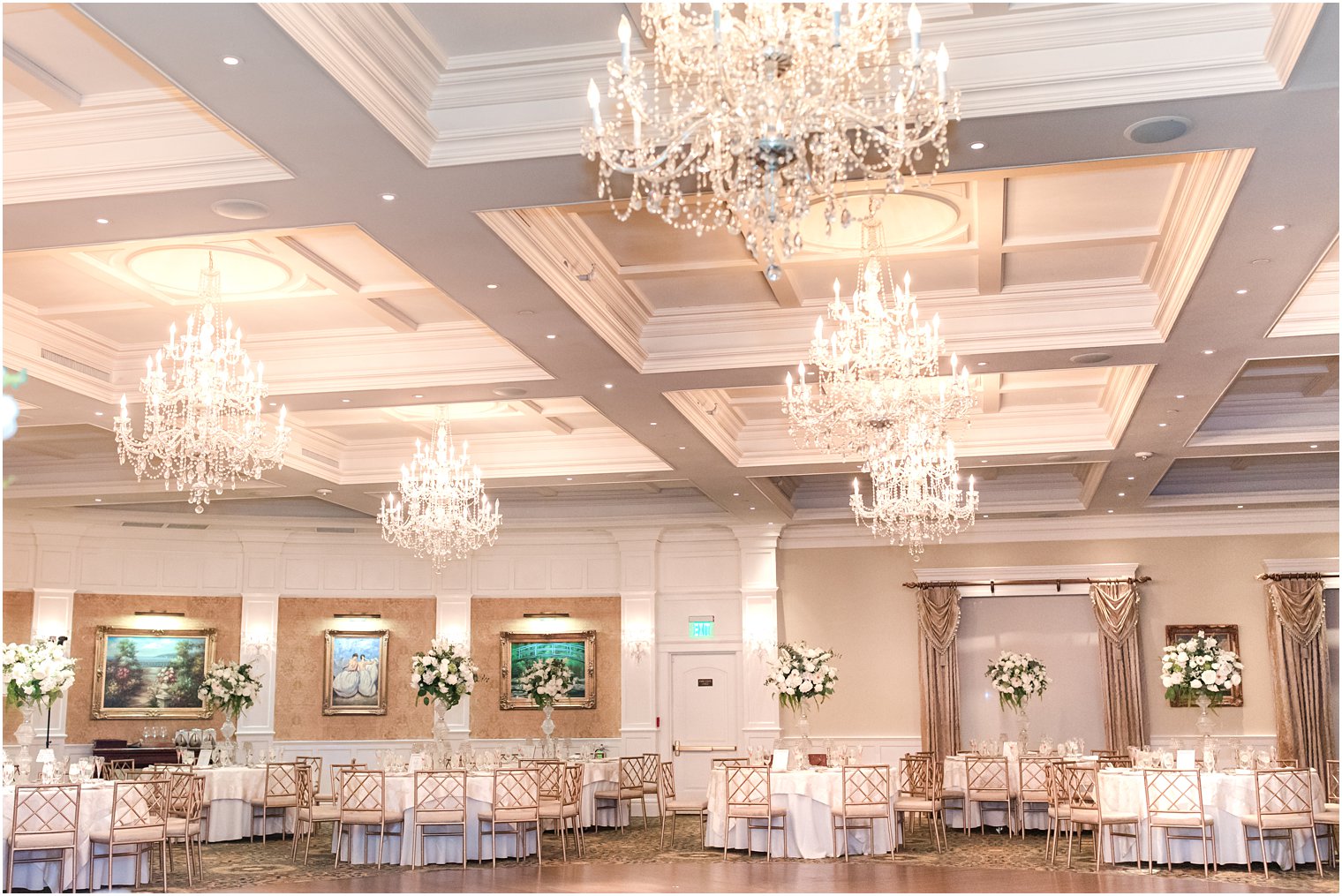 Clarks Landing wedding reception with classic details 