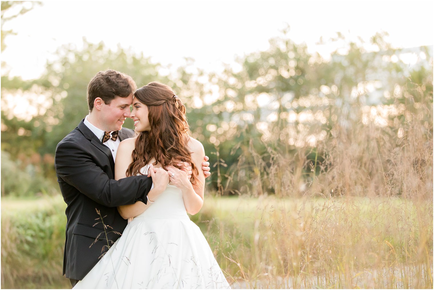 sunset wedding portraits in Farmingdale NJ