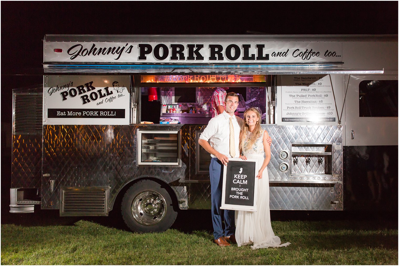 Pork Roll food truck at wedding