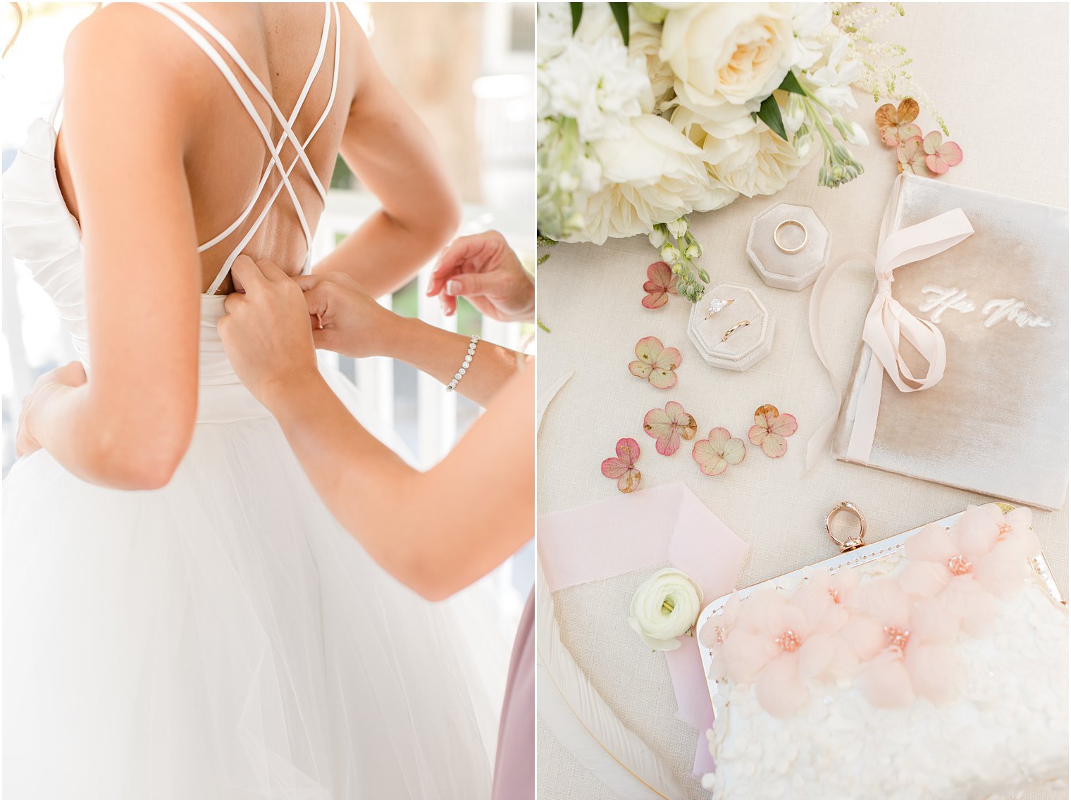 bride prepares for the Mill Lakeside Manor wedding