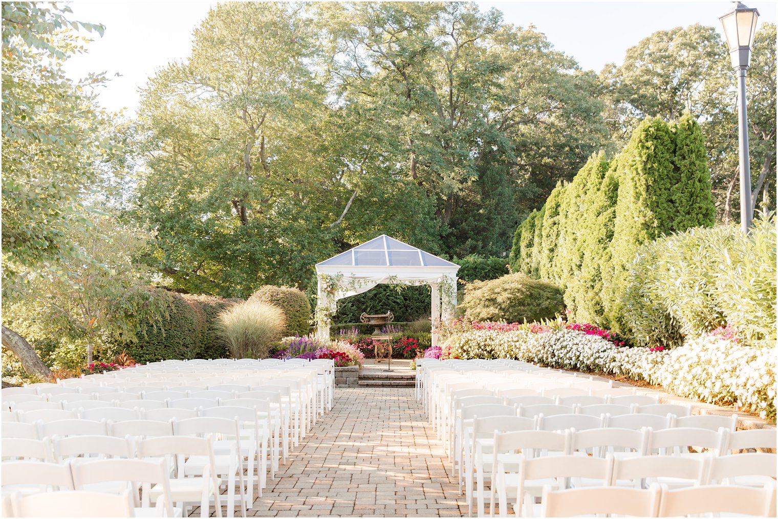 wedding ceremony at the Mill Lakeside Manor
