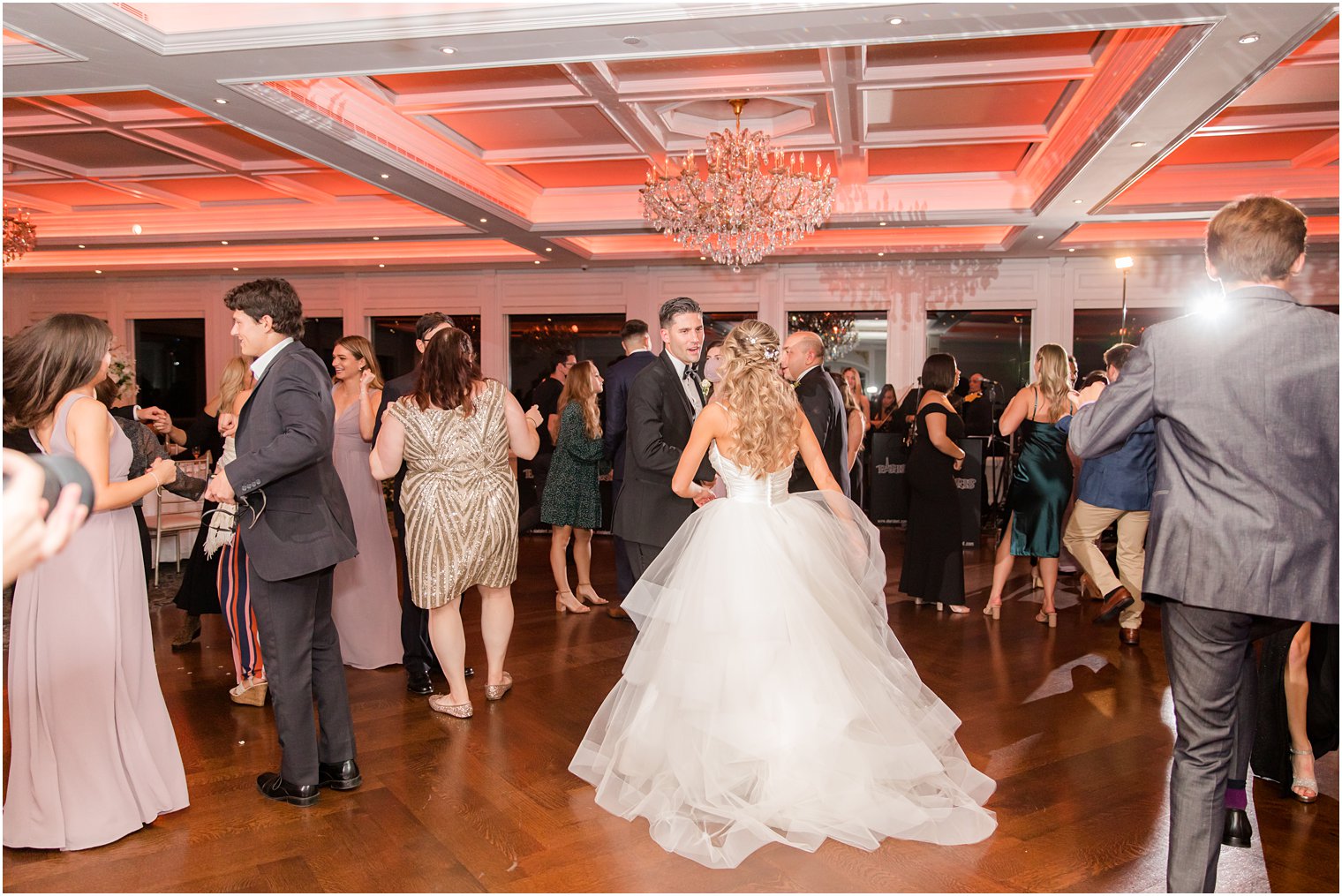 newlyweds dance during Spring Lake NJ wedding party