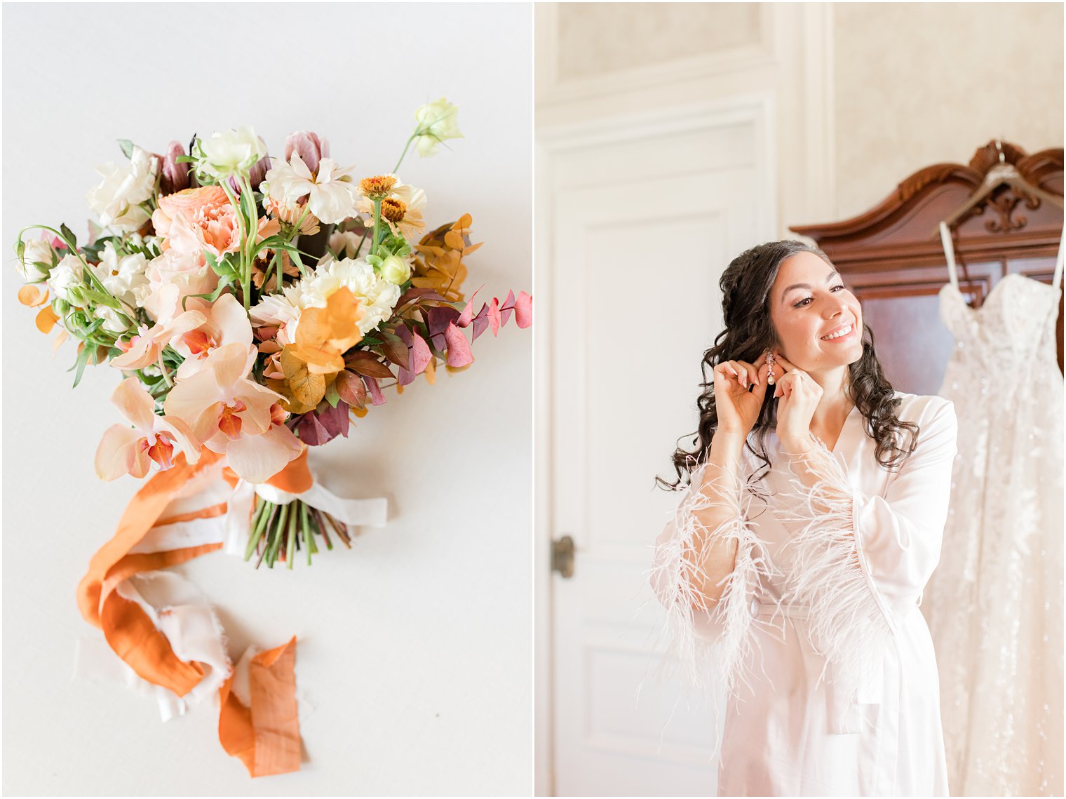 bride prepares for Village Club of Sands Point wedding