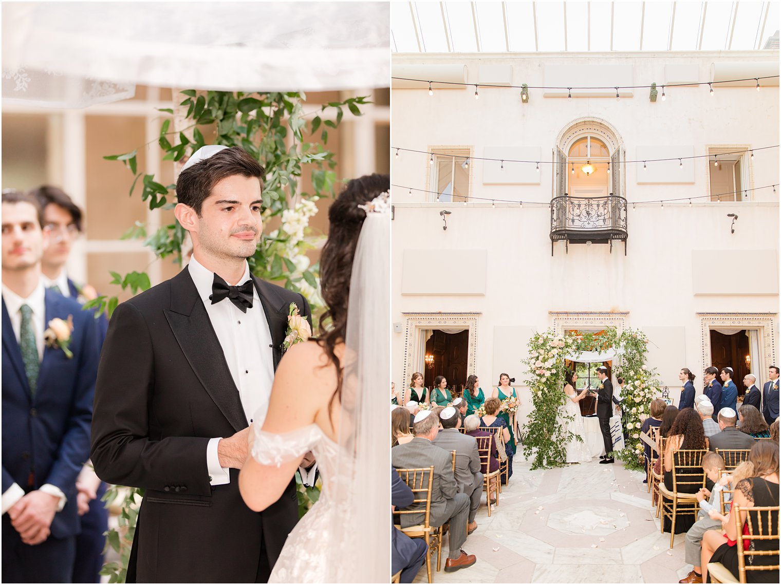 Jewish wedding ceremony at the Village Club of Sands Point