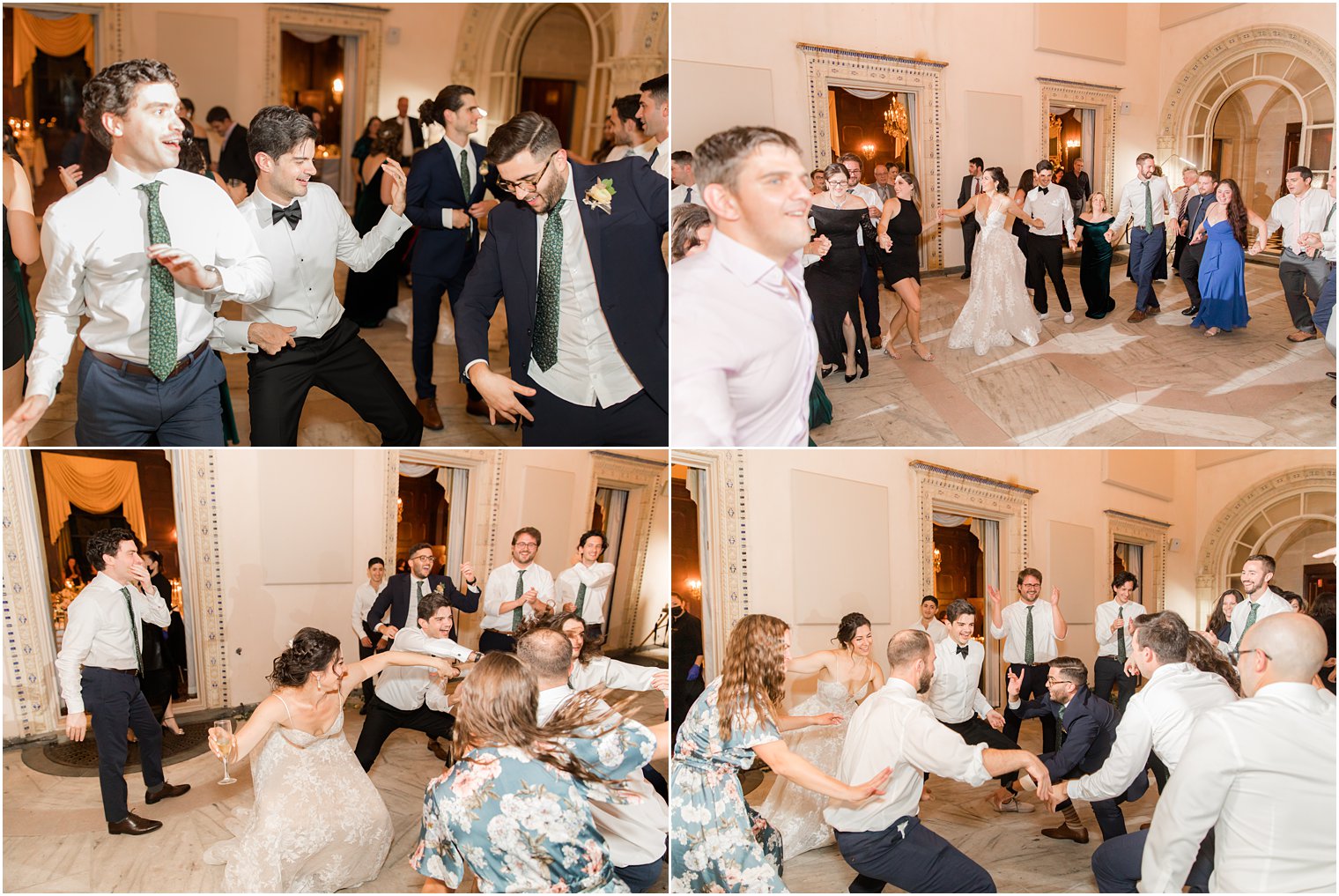 Sands Point NY wedding reception dancing with guests