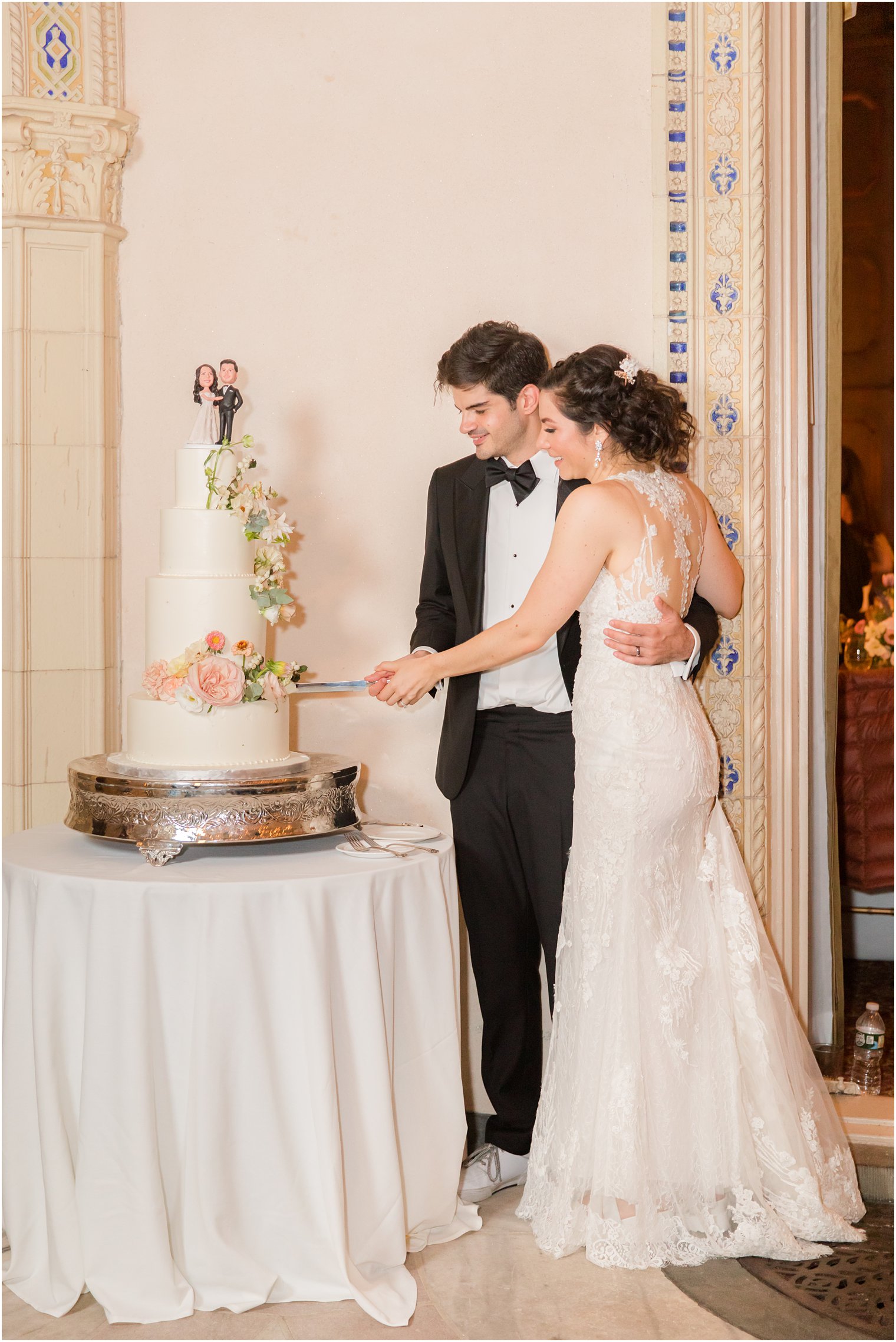 bride and groom enjoy Sands Point NY wedding reception