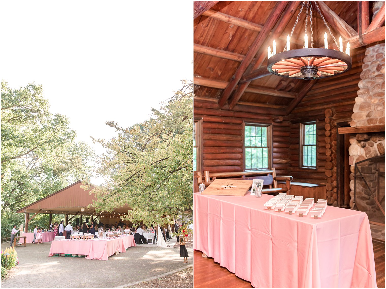 details for wedding reception at Rutgers Gardens