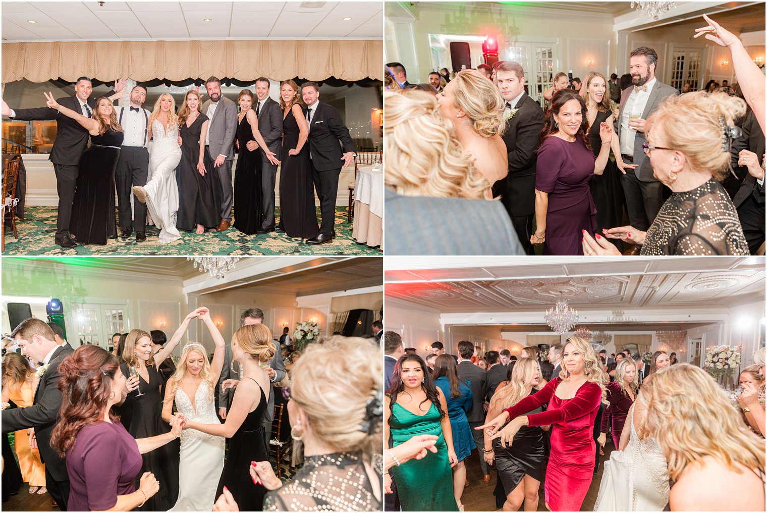 bride and groom celebrate with guests during Red Bank NJ wedding reception
