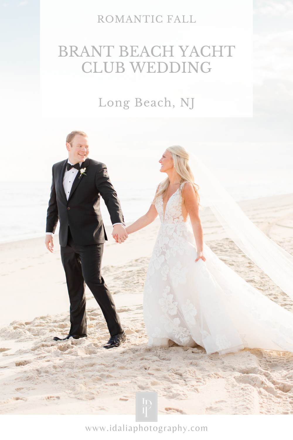 Fall Wedding at Brant Beach Yacht Club in New Jersey photographed by NJ wedding photographer Idalia Photography