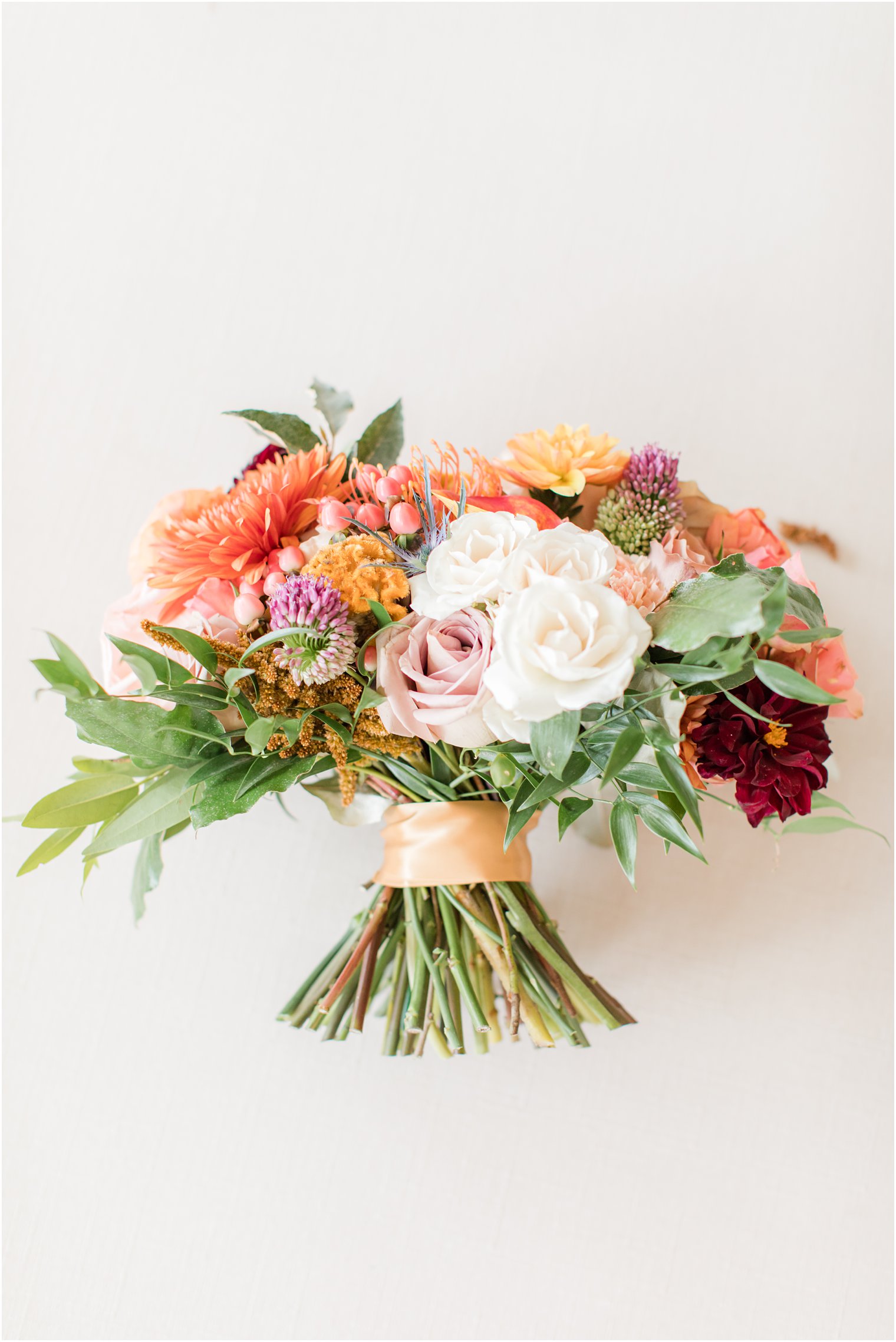 bride's bouquet for fall wedding at Bonnet Island Estate