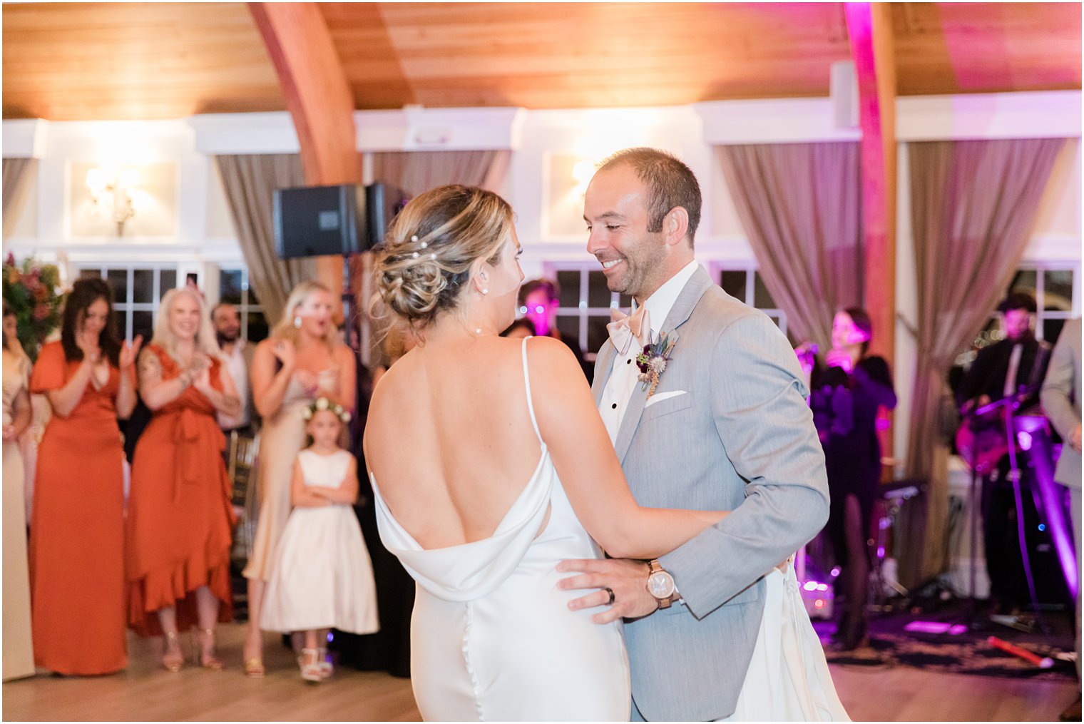 bride and groom dance during NJ wedding reception 