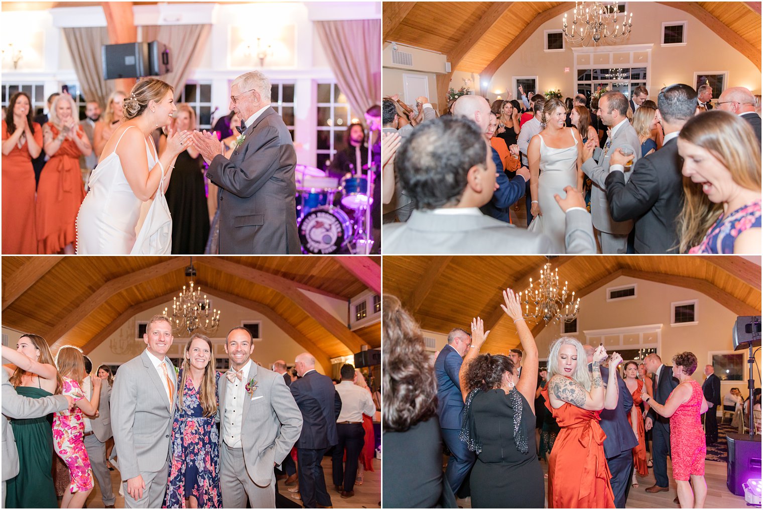 bride and dad dance together during NJ wedding reception 