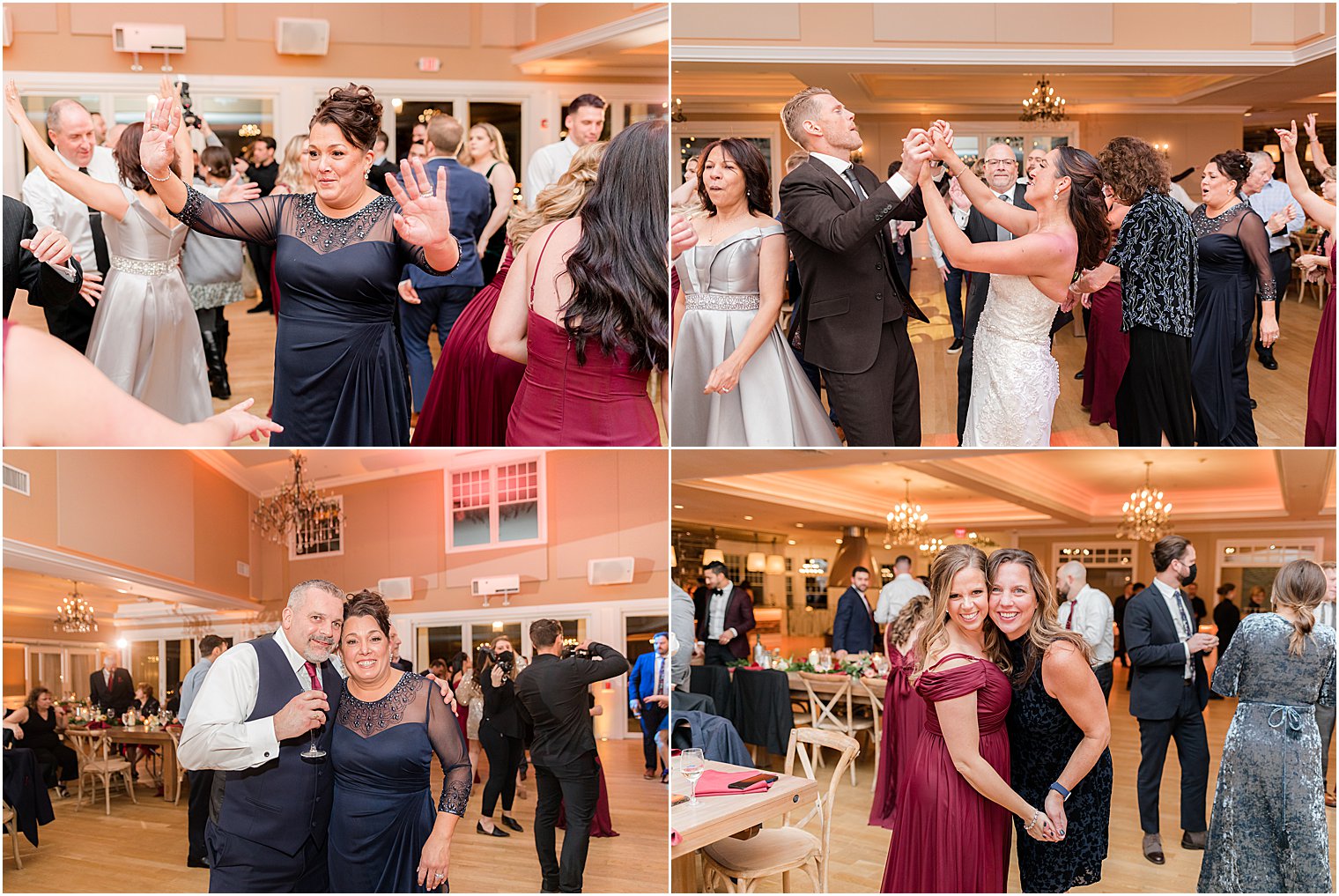 guests dance during NJ wedding reception