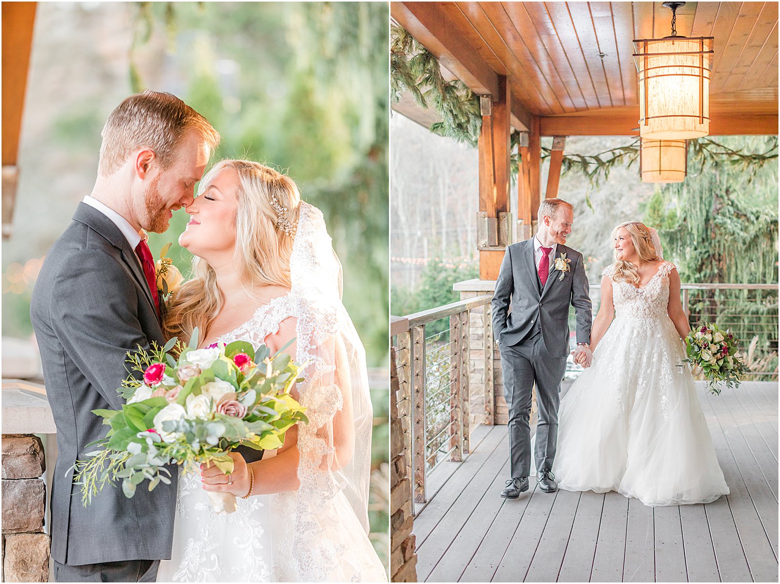 Stone House at Stirling Ridge wedding portraits of bride and groom