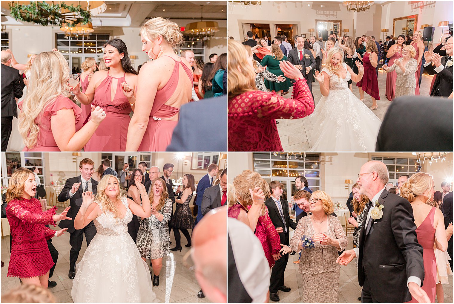 guests party during Warren NJ wedding reception