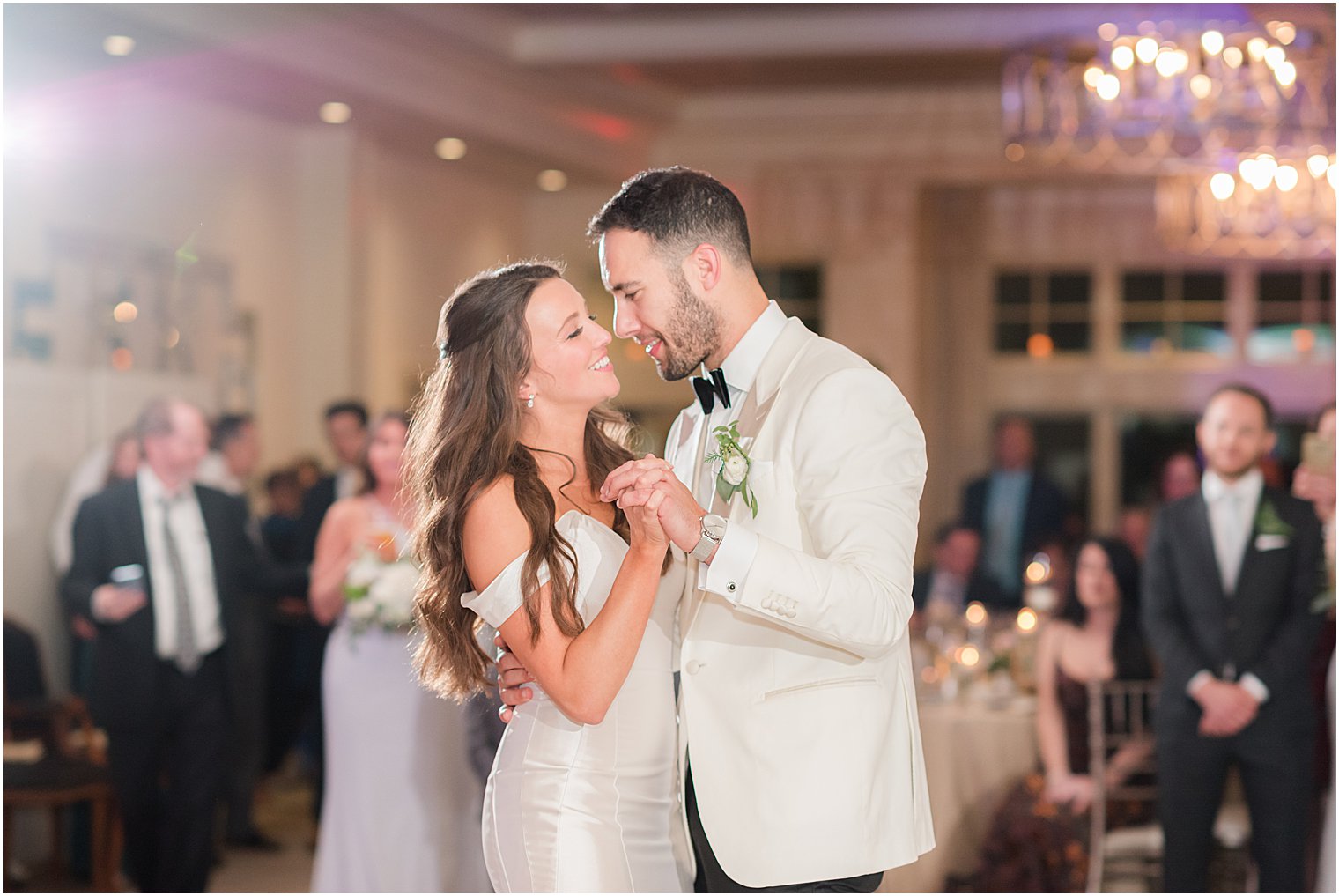 newlyweds have first dance at Indian Trail Club