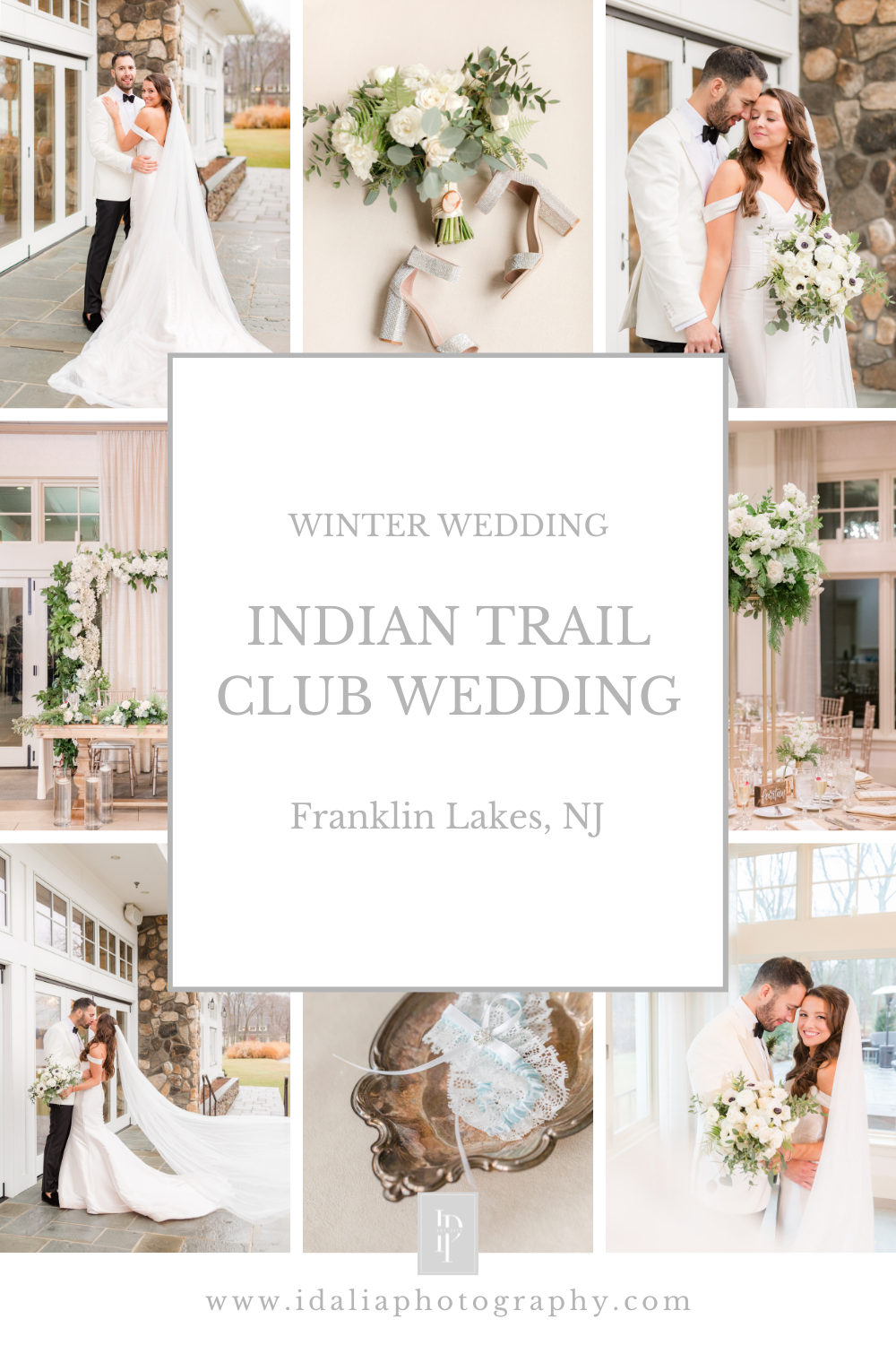 winter wedding at Indian Trail Club in Franklin Lakes, NJ