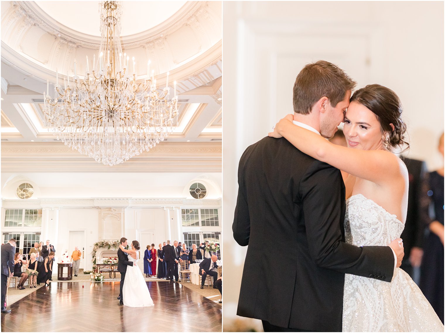 newlyweds have first dance at Park Chateau Estate