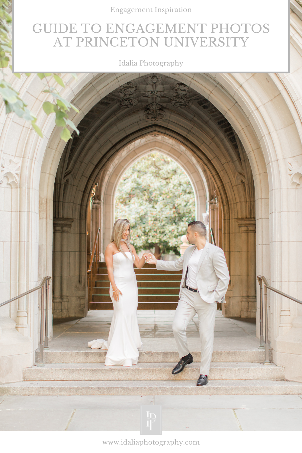 Guide to engagement photos at Princeton University in New Jersey by NJ wedding photographer Idalia Photography