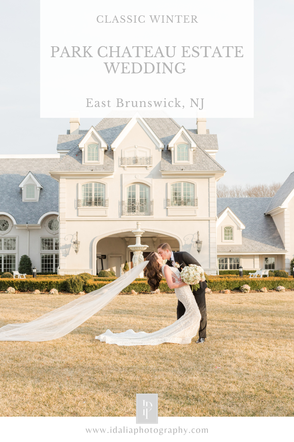 Park Chateau winter wedding with pastel details in East Brunswick NJ photographed by Idalia Photography, New Jersey wedding photographer