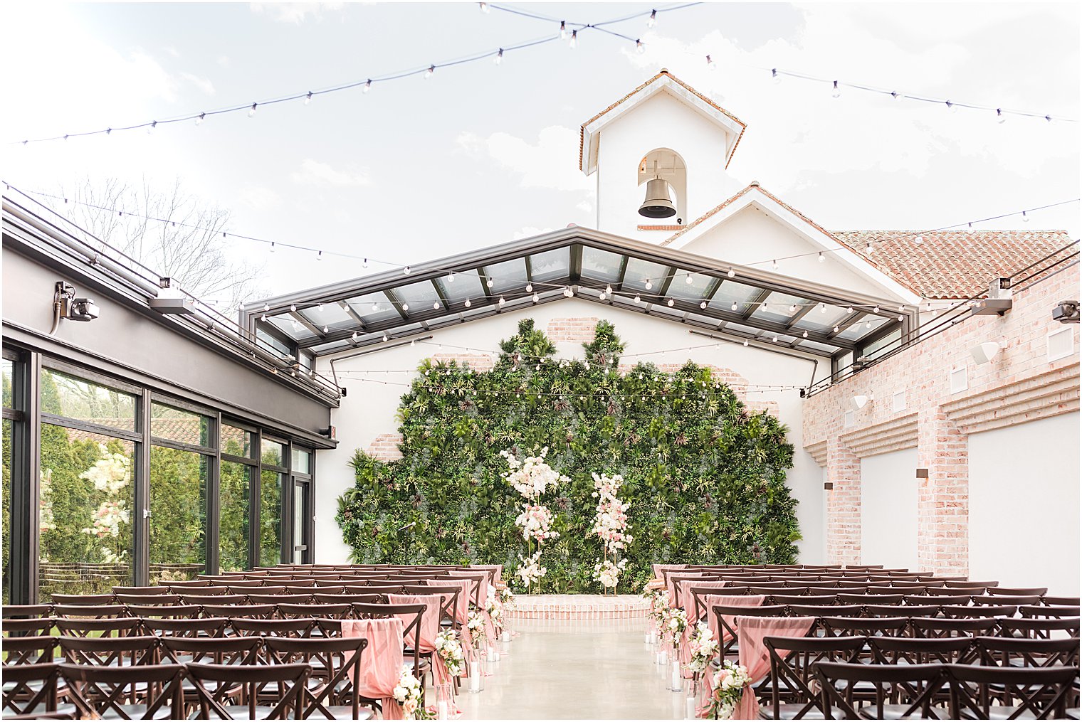 ceremony space outdoors at The Refinery at Perona Farms