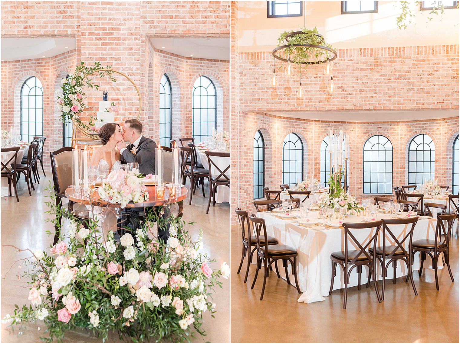 industrial wedding reception at The Refinery at Perona Farms