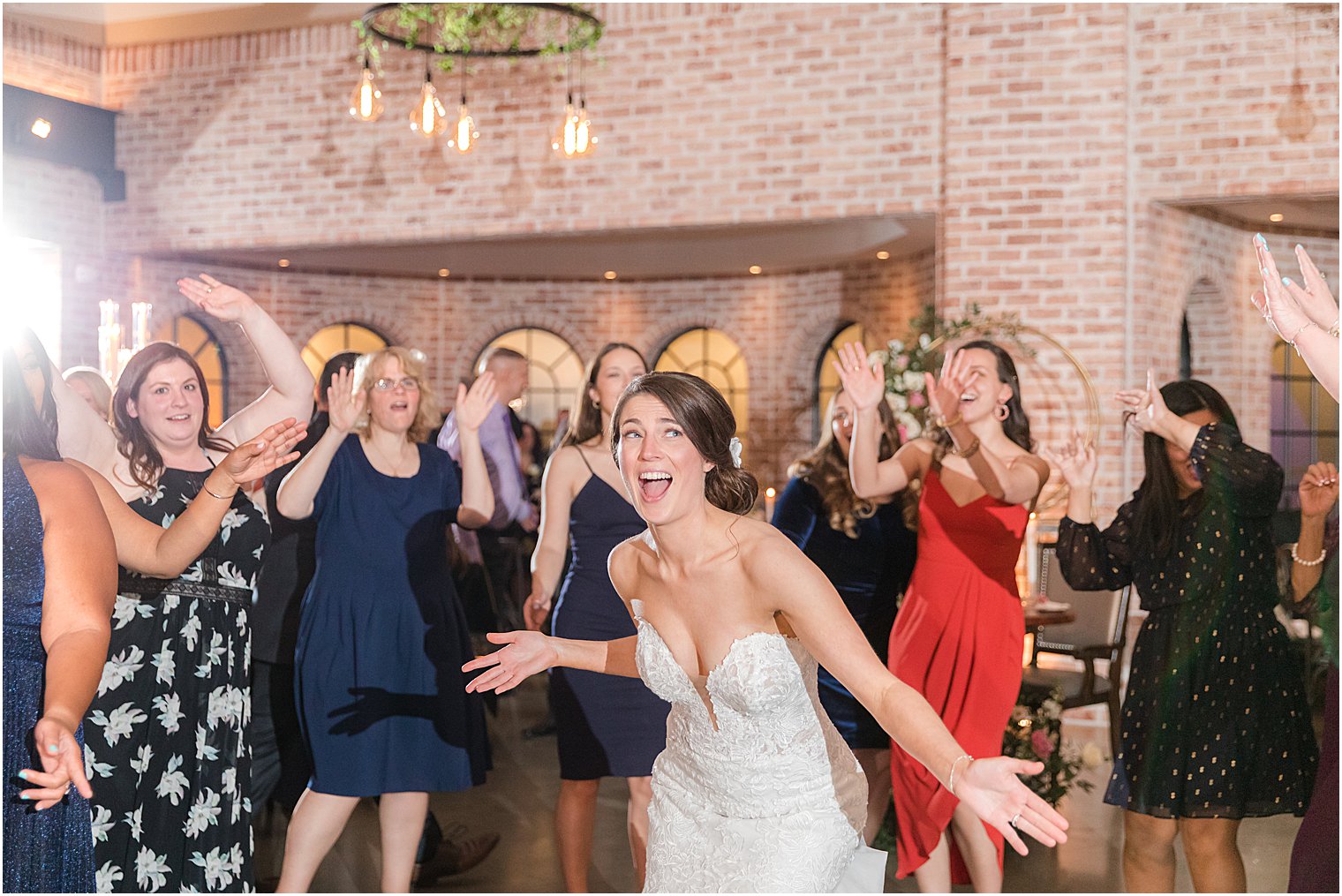guests dance during Andover NJ wedding reception