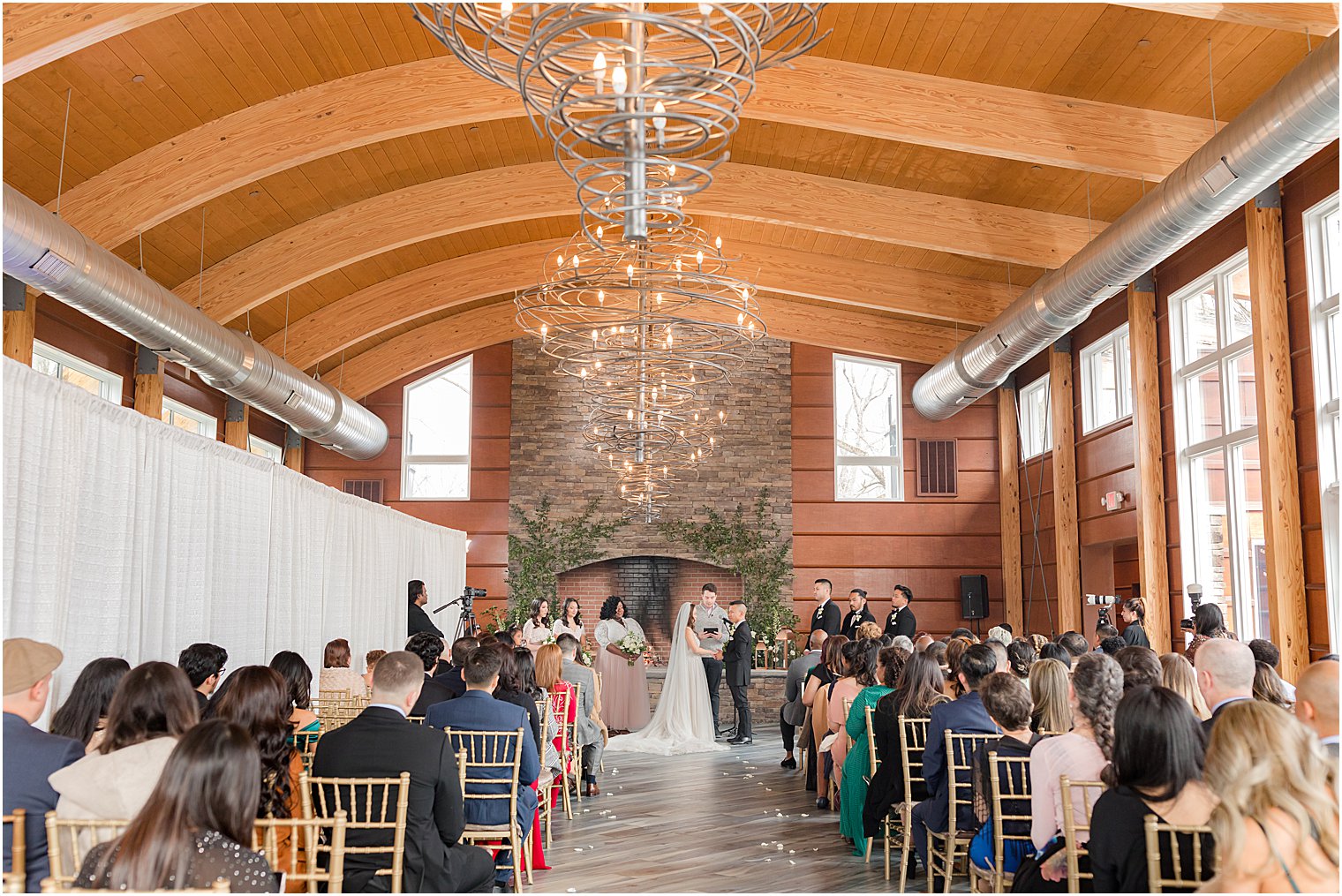 wedding ceremony. at The Lodge at Stirling Ridge