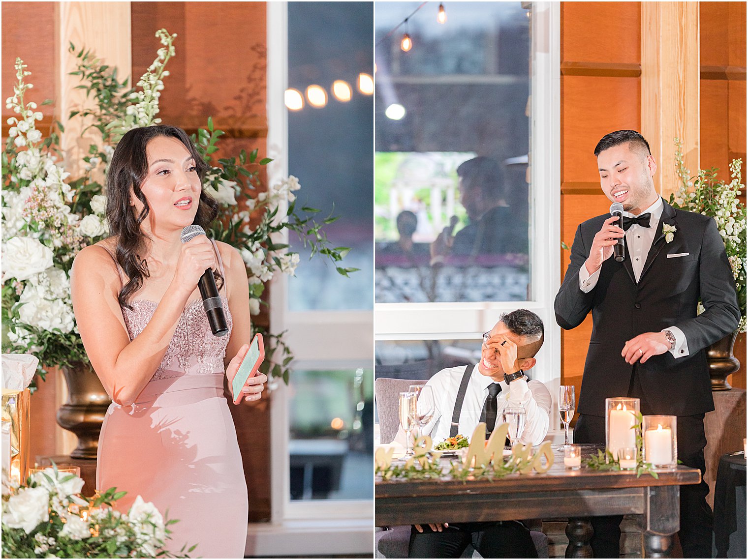 speeches during NJ wedding reception