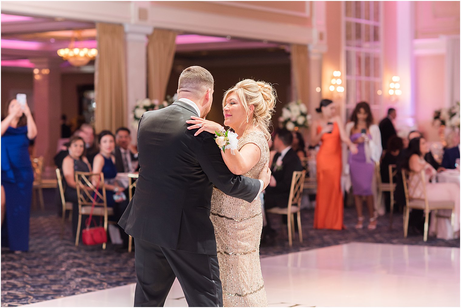 groom dances with mom