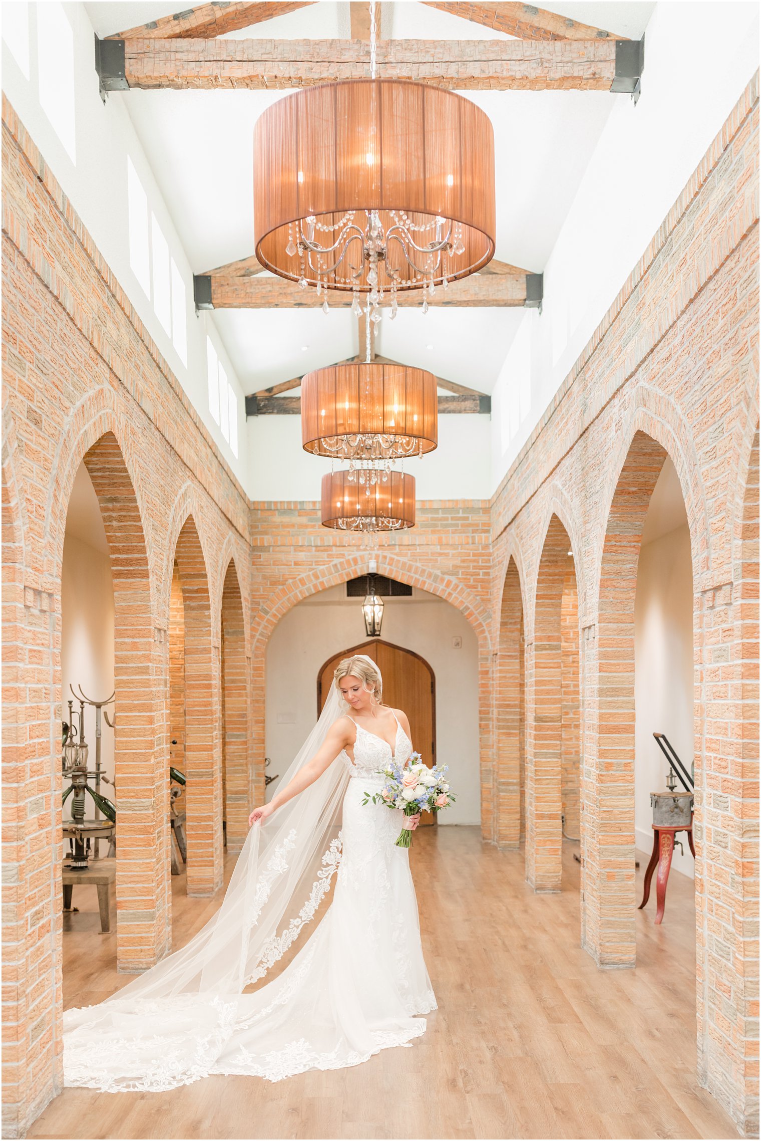 bridal portrait at Renault Winery in Egg Harbor Township, NJ