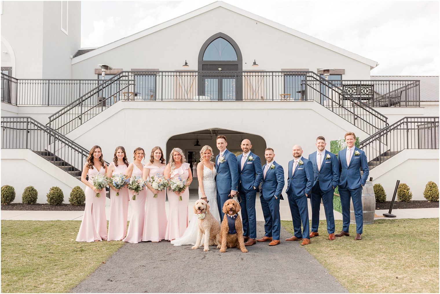 wedding party at Renault Winery in Egg Harbor Township, NJ