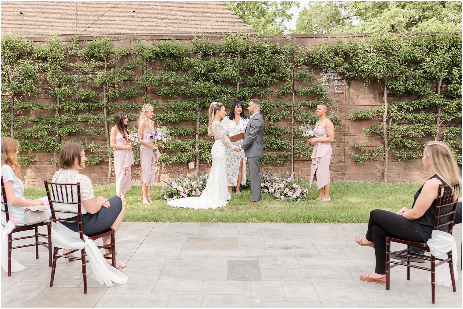 garden wedding ceremony at Tyler Gardens