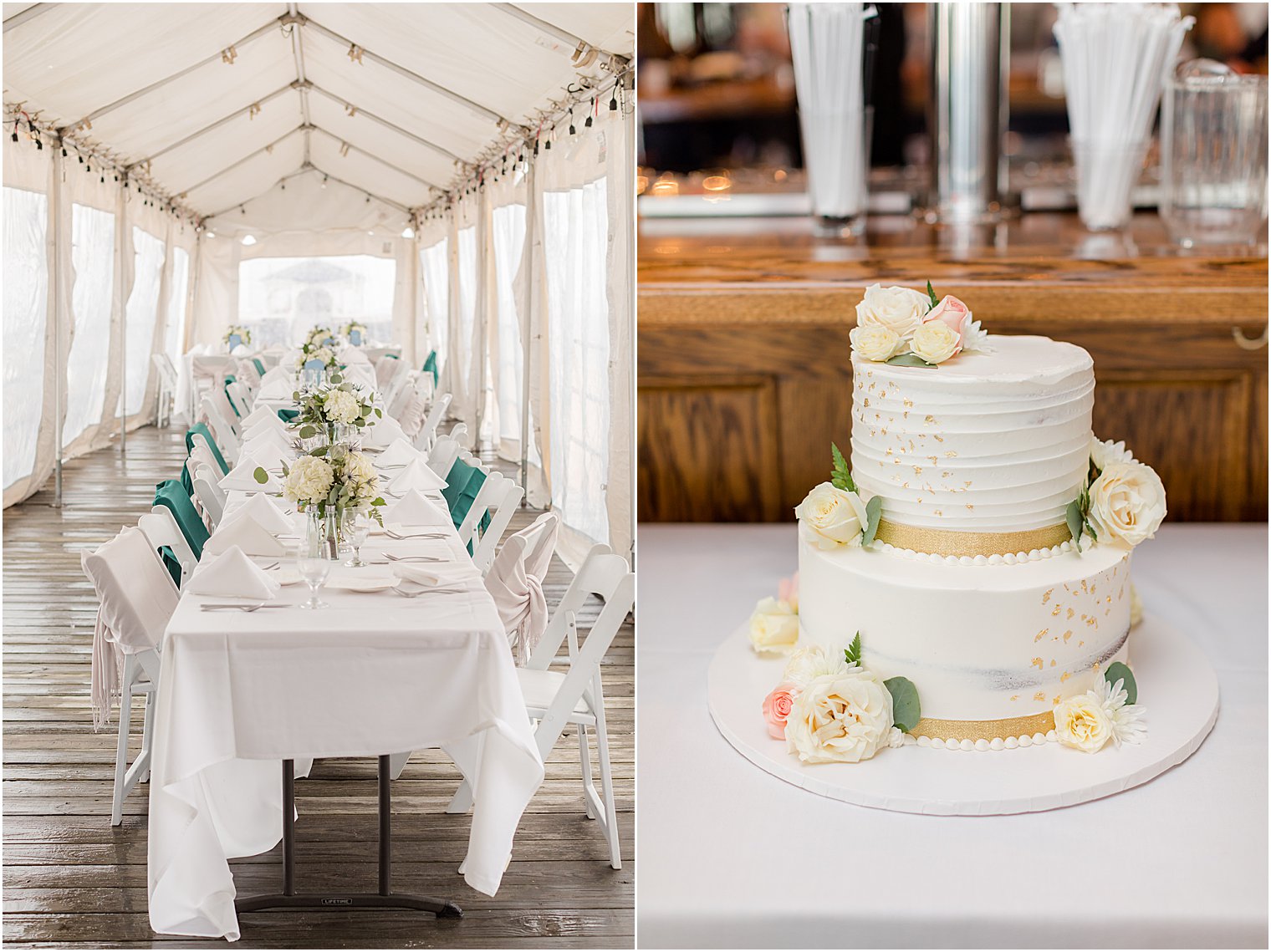 Belmar Fishing Club wedding reception seating