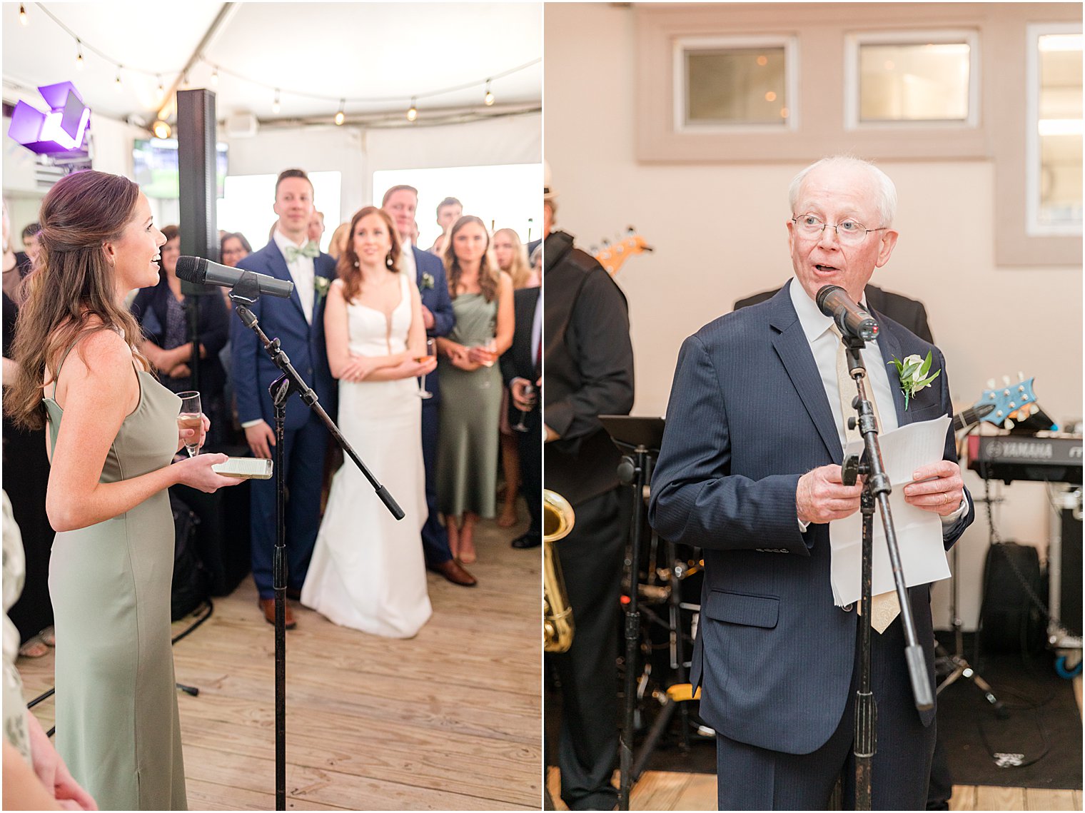 toasts during Belmar NJ wedding reception