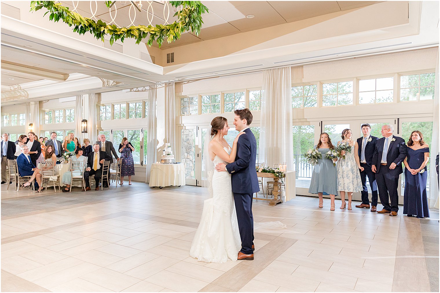 newlyweds dance during Indian Trail Club wedding celebration