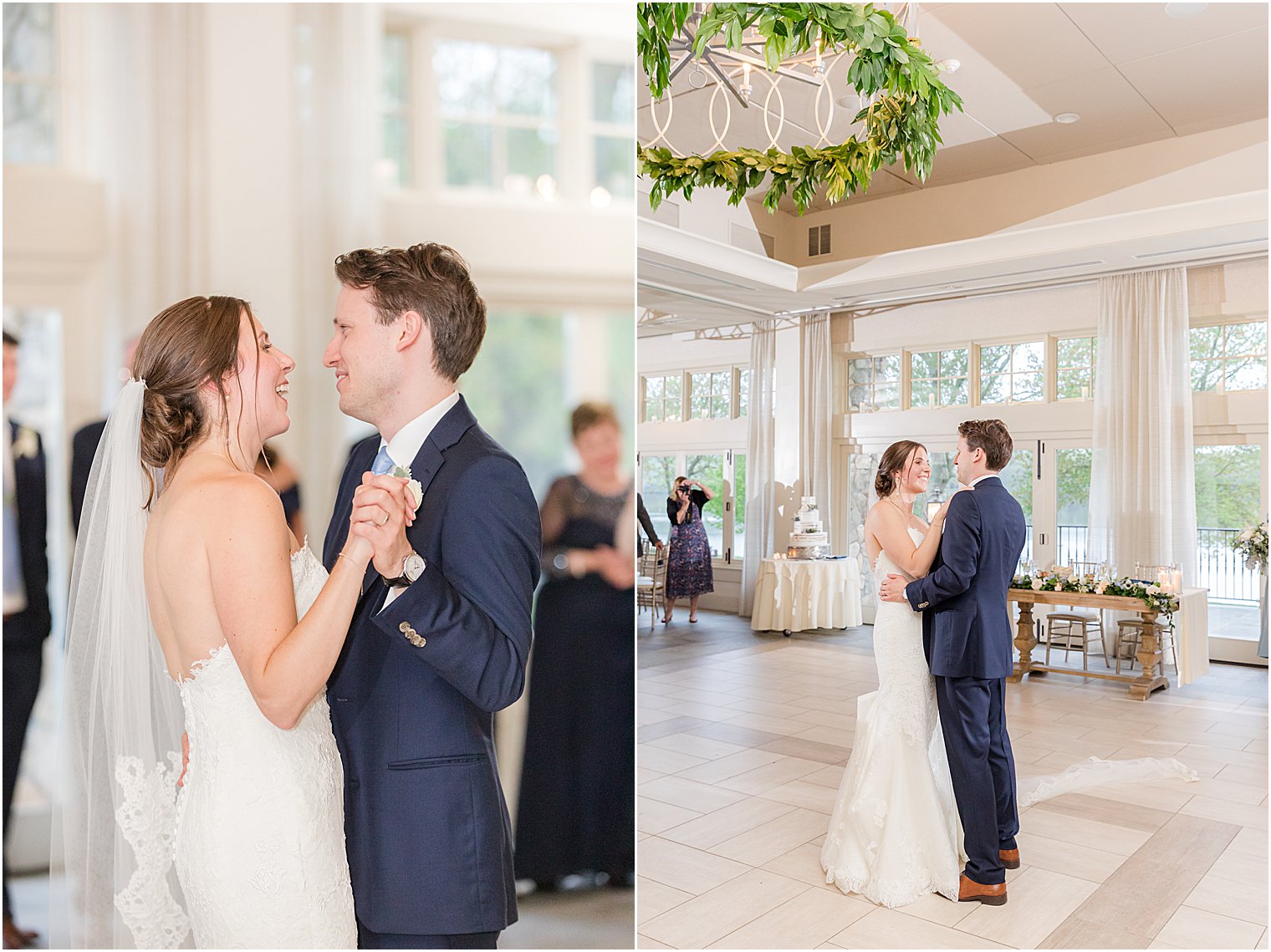 newlyweds have first dance during Franklin NJ wedding reception