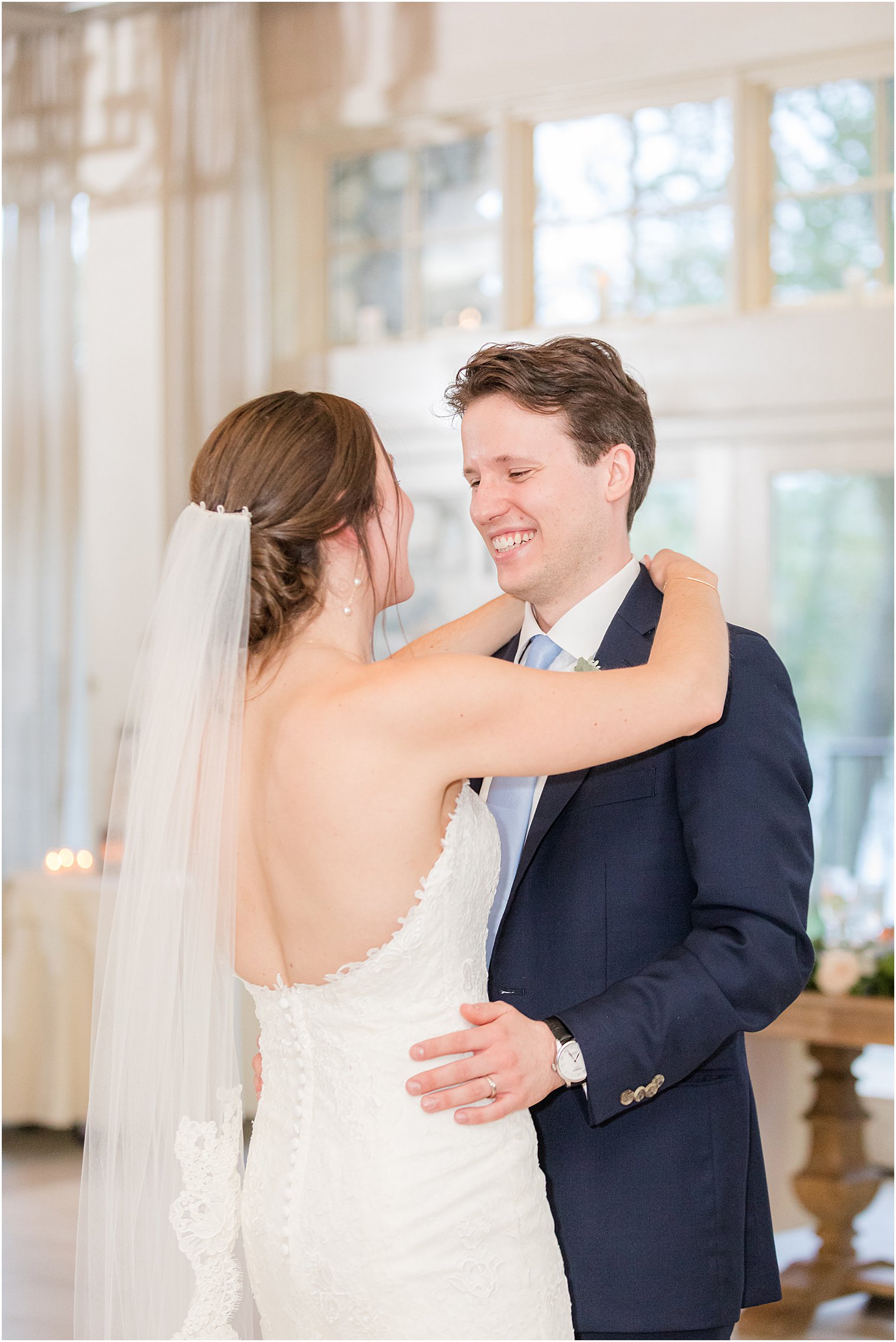 newlyweds have first dance during Franklin NJ wedding reception