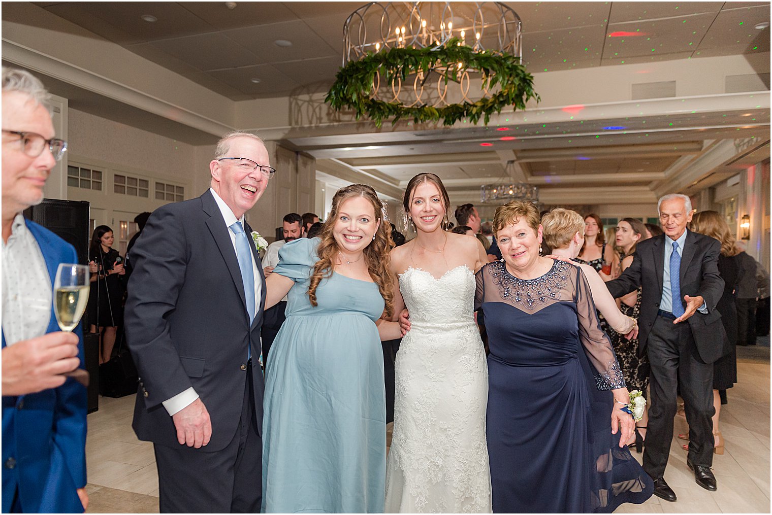 guests dance during Franklin NJ wedding reception