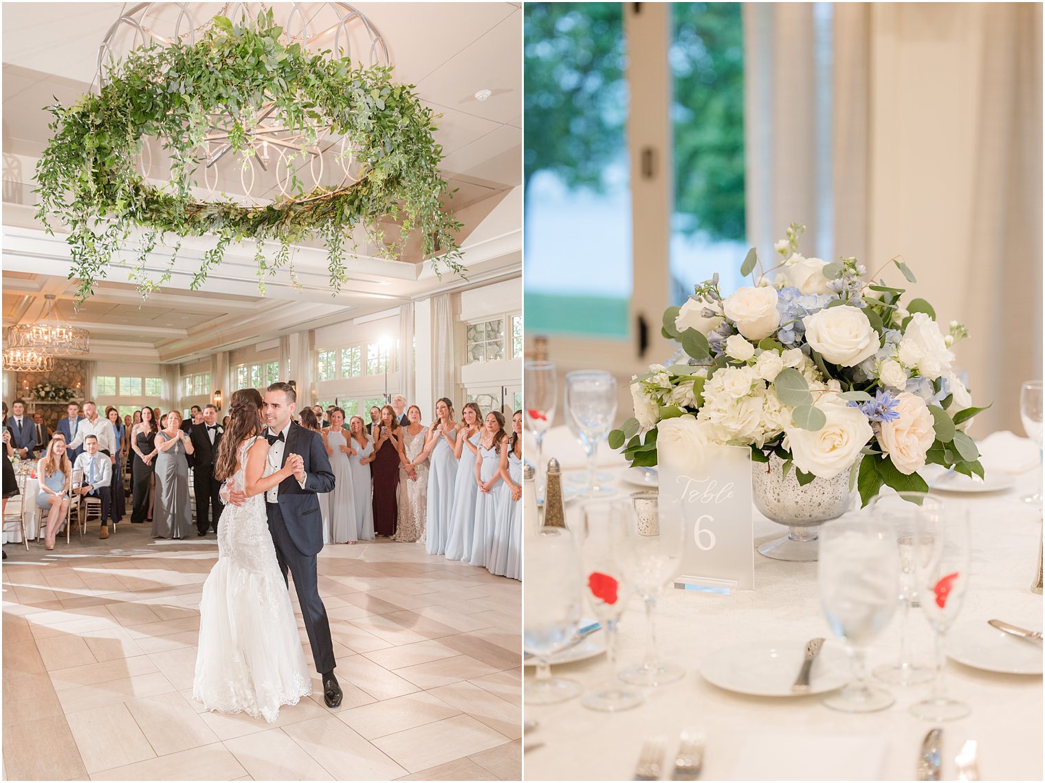 bride and groom have first dance at Indian Trail Club