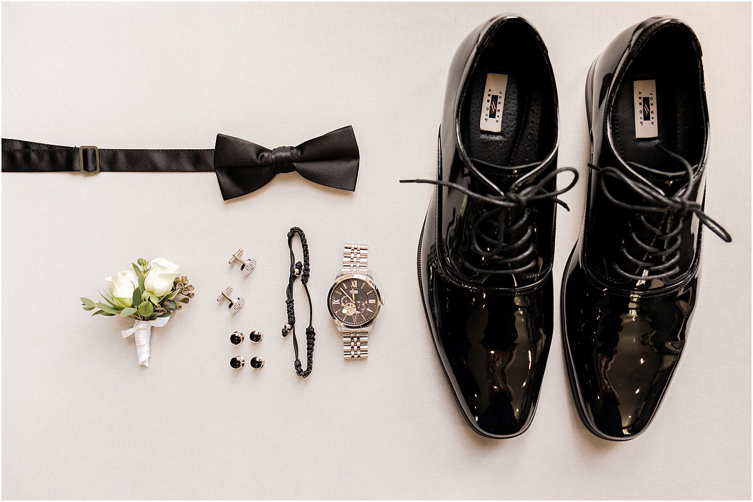 groom's classic details for spring Ryland Inn wedding