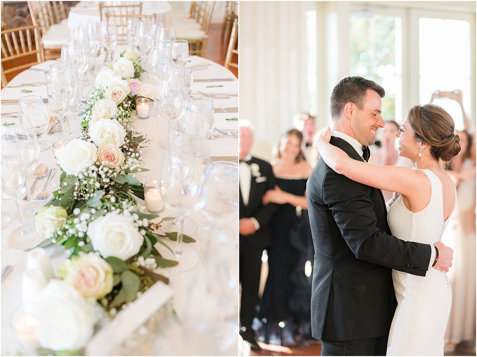 bride and groom dance during Whitehouse Station NJ wedding reception