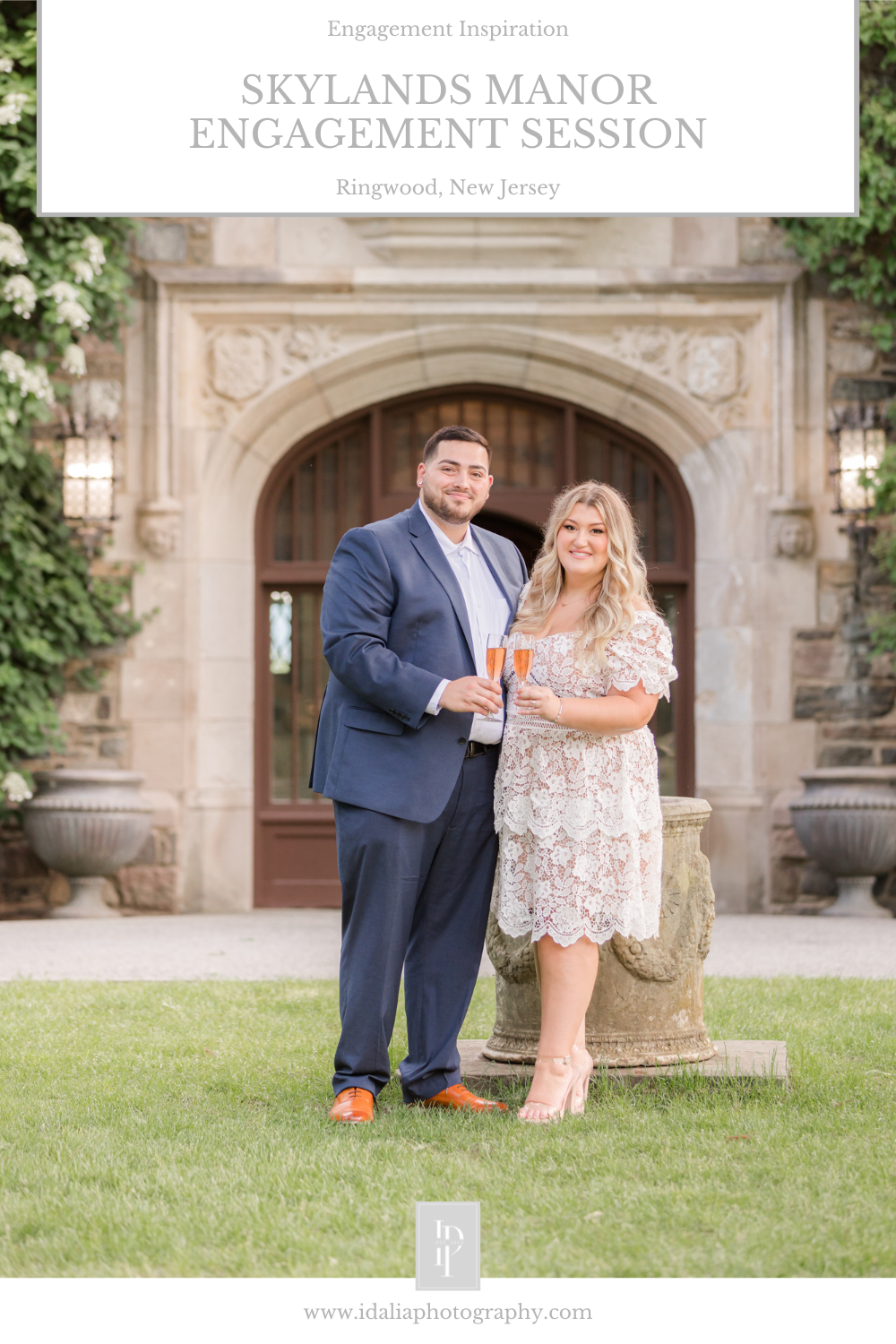 Summertime Skylands Manor engagement session with NJ wedding photographer Idalia Photography