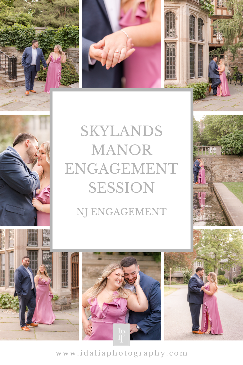 Summertime Skylands Manor engagement session with NJ wedding photographer Idalia Photography