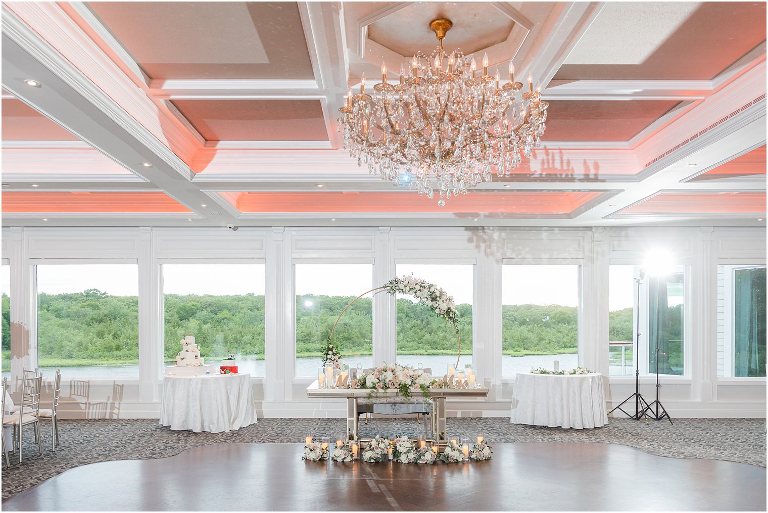ballroom wedding reception at The Mill Lakeside Manor