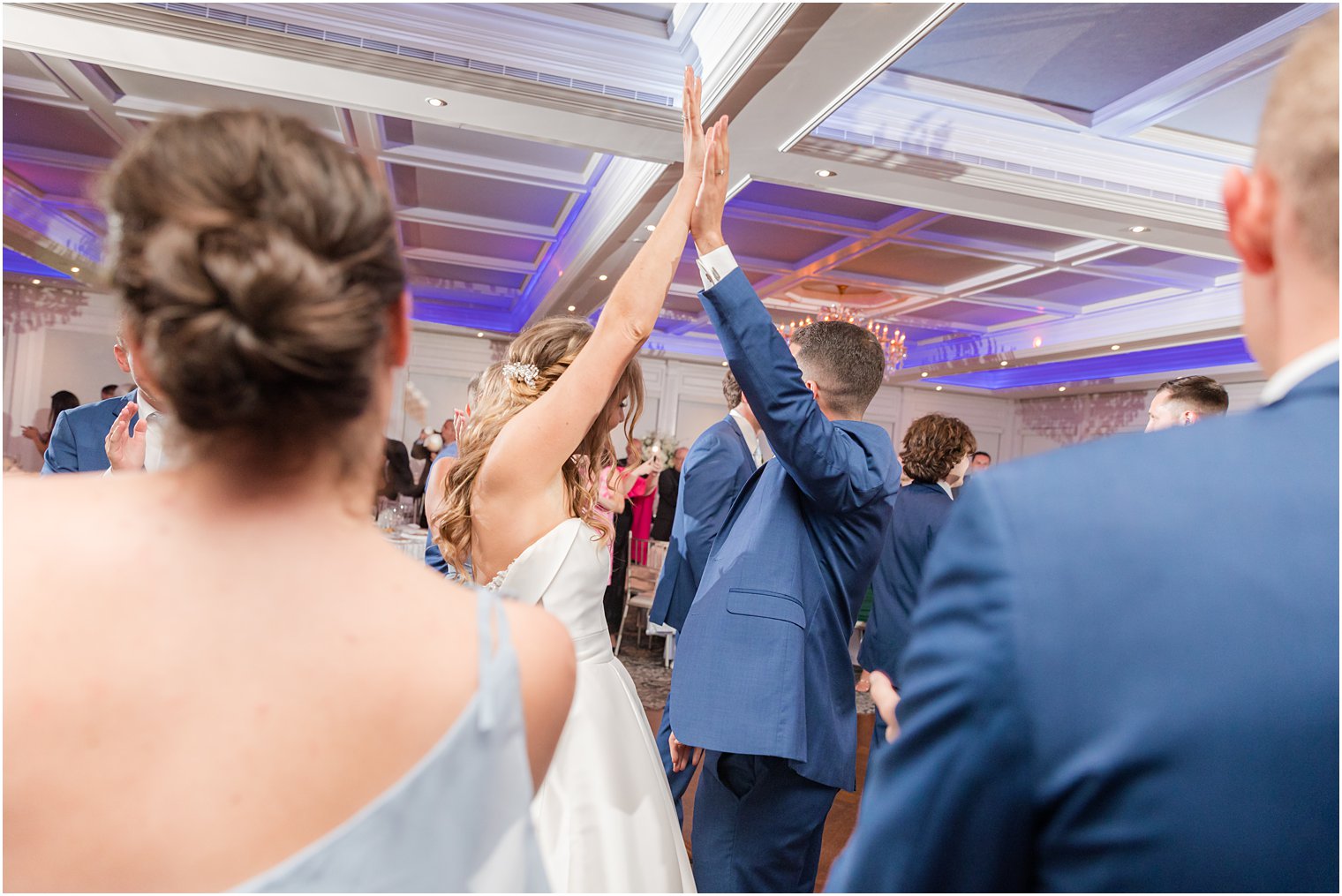 bride and groom dance during Spring Lake NJ wedding reception