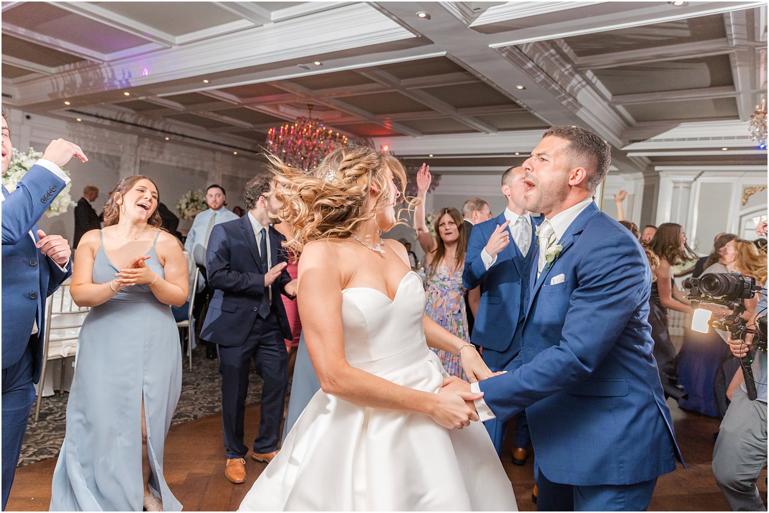 newlyweds dance during NJ wedding reception