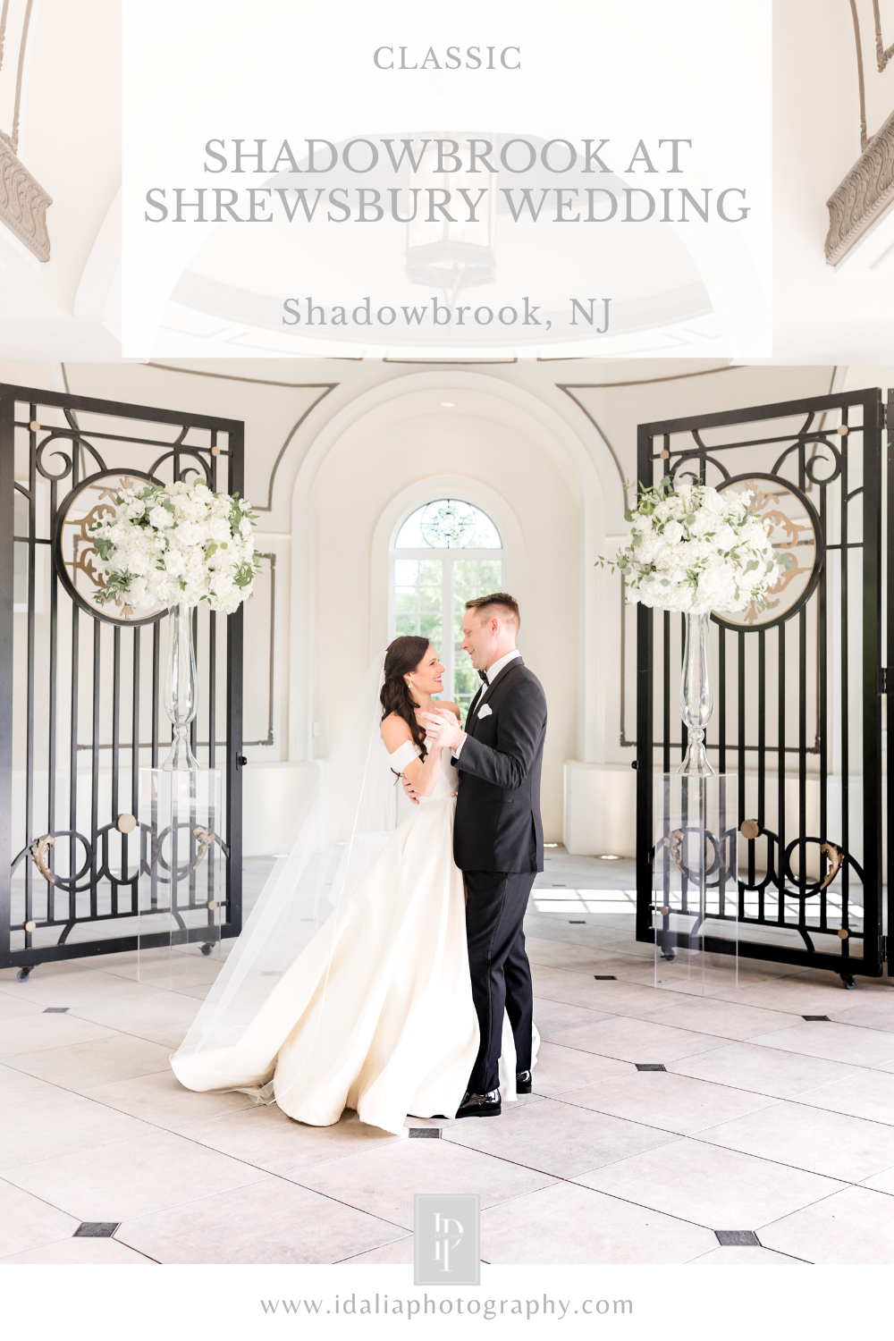 classic black tie Shadowbrook at Shrewsbury wedding