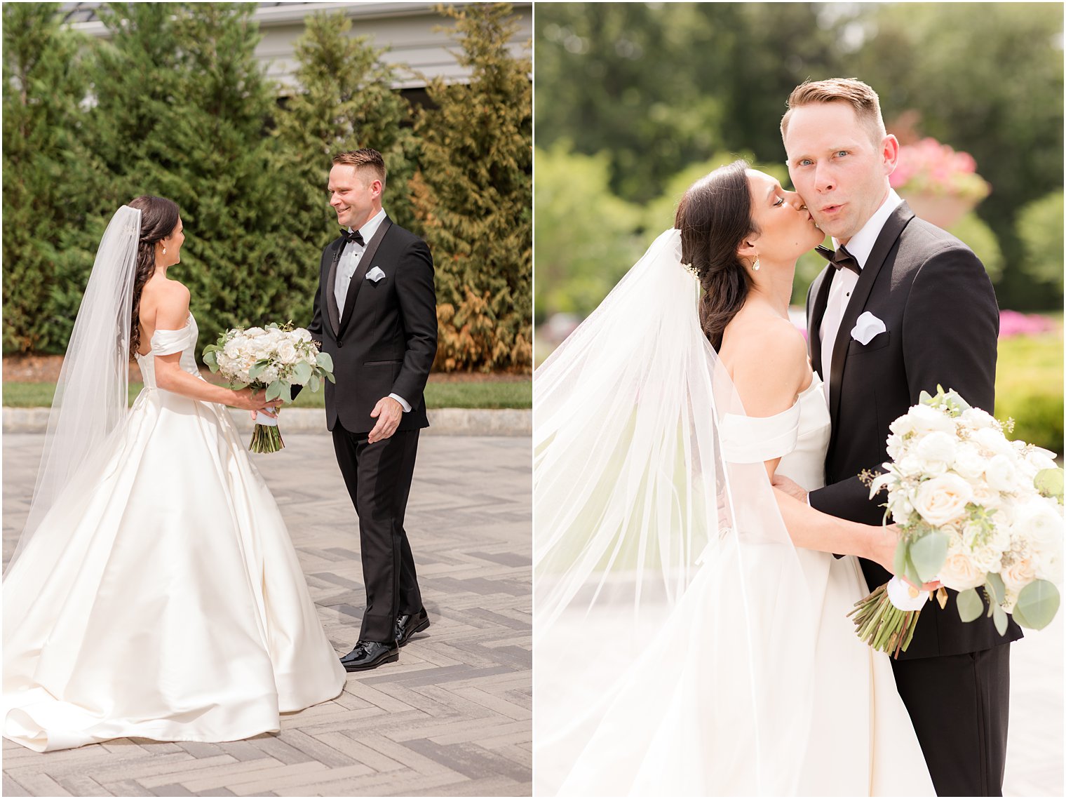 couple hugs outside Shadowbrook at Shrewsbury