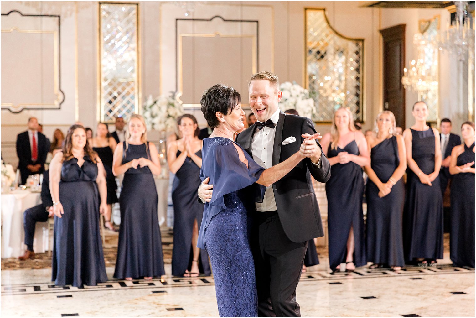 groom dances with mother at Shadowbrook at Shrewbsury